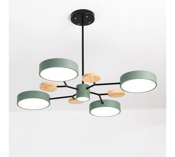 Люстра на штанге IMPERIUMLOFT MEADE 5 lamps Green 207856-26 1