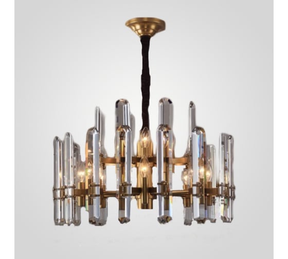 Люстра IMPERIUMLOFT RH BONNINGTON Chandelier natural brass D660 186179-22