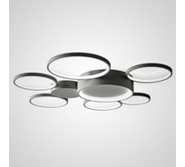 Потолочная люстра в виде колец IMPERIUMLOFT TWINE 7 rings Black 102161-26