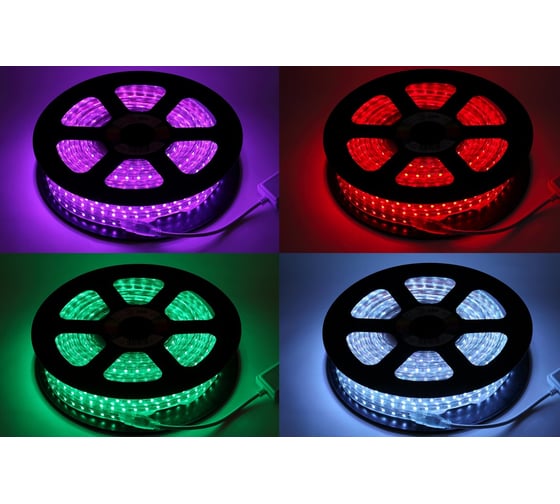 Светодиодная лента ЭРА LS5050-14,4-60-220-RGB-IP67-20m Б0043097