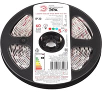 Светодиодная лента ЭРА LS5050-14,4-60-12-RGB-IP20-1year-5m Б0035606