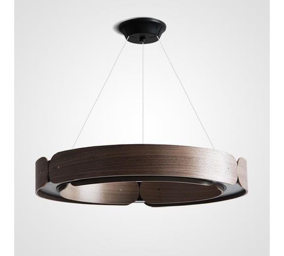 Подвесной кольцевой светильник IMPERIUMLOFT RANGE 1 D70 Black walnut 195534-26 1