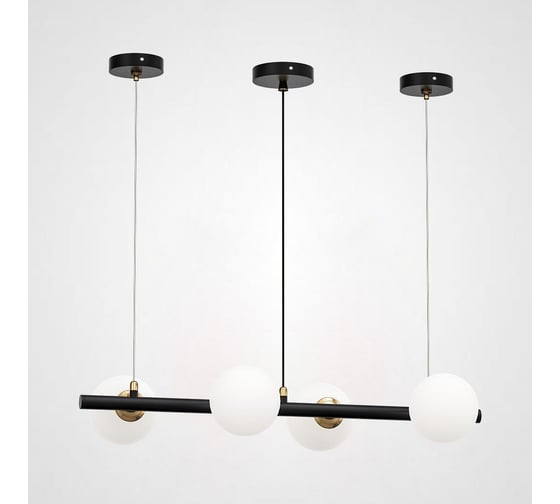 Подвесной реечный светильник IMPERIUMLOFT HAKON L Черный 184498-26 1