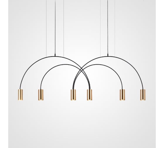 Подвесной светильник IMPERIUMLOFT ARC 6 Gold 212842-26