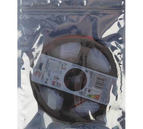 Светодиодная лента ЭРА LS2835-60LED-IP20-W-eco-3m Б0035584