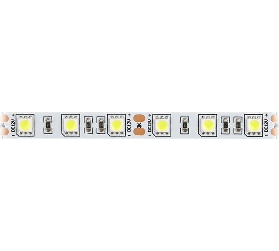 Светодиодная лента ЭРА LS5050-14,4-60-12-6500K-IP20-2year-5m Б0044118