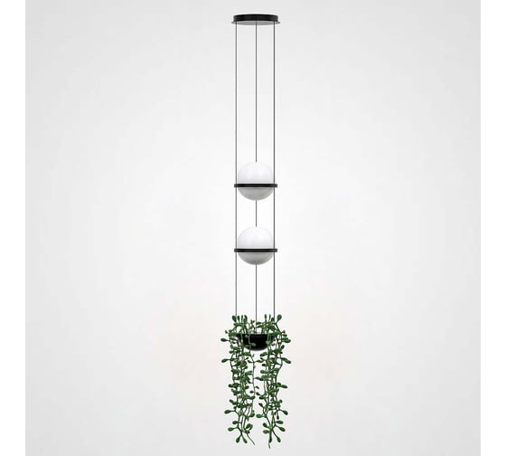 Подвесной светильник IMPERIUMLOFT PALMA Wall lamp 2 шара + 1 вазон 168491-22