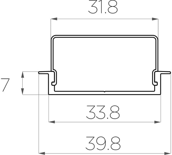 Комплект алюминиевого профиля LEDCRAFT с экраном и заглушками LC-LPV0740M36-3 1627000077