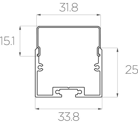 Комплект алюминиевого профиля LEDCRAFT с экраном и заглушками LC-LP2534M36-3 1627000071