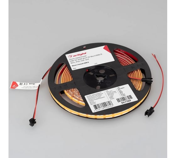 Светодиодная герметичная лента Arlight COB-SE-X360-8mm 5V Warm3000 5м 041709