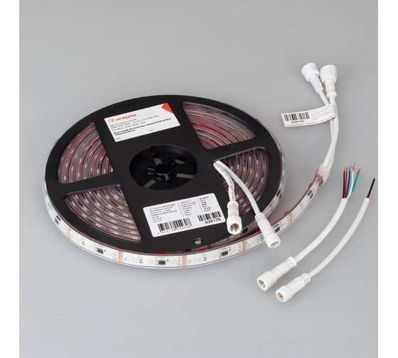 Светодиодная герметичная лента Arlight DMX-PFS-B60-12mm 12V RGB-PX3 5м 039175