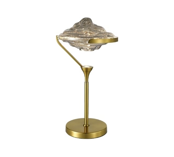 Прикроватная лампа ST luce латунь/дымчато-серый led 1x19w 3000k, SL6115.304.01