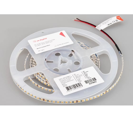 Светодиодная лента Arlight RT-A160-5mm, 24V, Warm2700 5м 037803