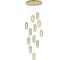 Подвесной светильник ST luce золотистый, прозрачный led 12x9w 3000k, SL6506.203.12 2