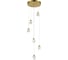 Подвесной светильник ST luce золотистый/прозрачный led 6x3w 3000k, SL6114.203.06 1