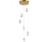 Подвесной светильник ST luce золотистый/прозрачный led 6x3w 3000k, SL6114.203.06 4