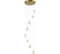 Подвесной светильник ST luce золотистый/прозрачный led 8x3w 3000k, SL6114.203.08