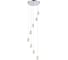 Подвесной светильник ST luce хром/прозрачный led 8x3w 3000k, SL6114.103.08 1