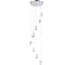 Подвесной светильник ST luce хром/прозрачный led 8x3w 3000k, SL6114.103.08 4