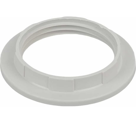 Кольцо для патрона ЭРА E27, пластик, белое Б0043681
