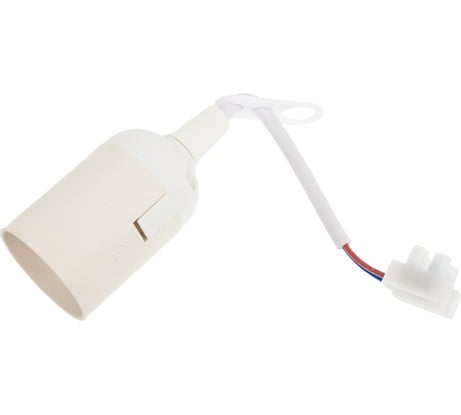 Патрон с клеммной колодкой ЭРА  Е27, пластик, белый Б0043676