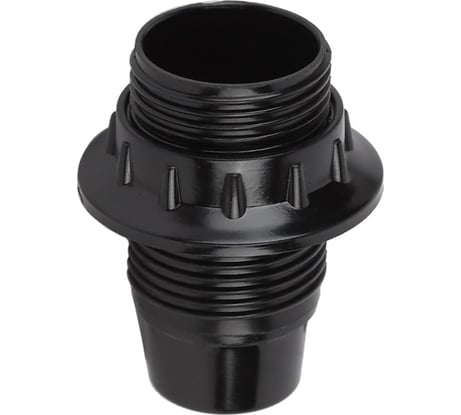 Патрон с кольцом ЭРА Е14, бакелит, черный Б0043686