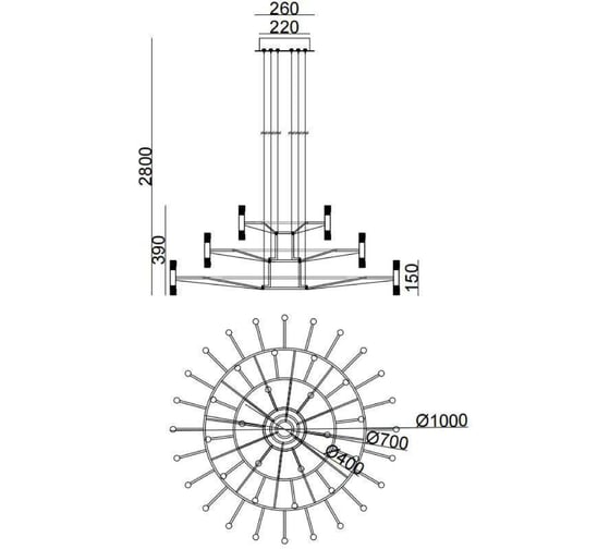 Подвесная люстра ARTE LAMP empire A2482SP-84BK