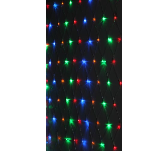 Гирлянда LED ЭРА ENIS01M сеть 1.8х1.5 м, мультиколор, мультирежим, 220В Б0041901