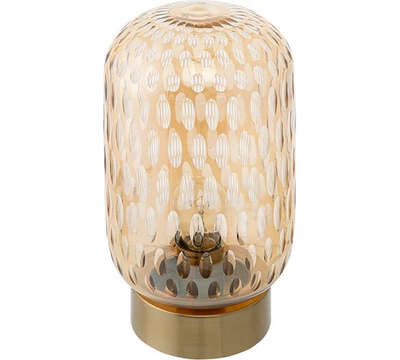 Настольный светильник Bergenson Bjorn Mystic Aura, 19х19 см, янтарно-золотой BB0000554