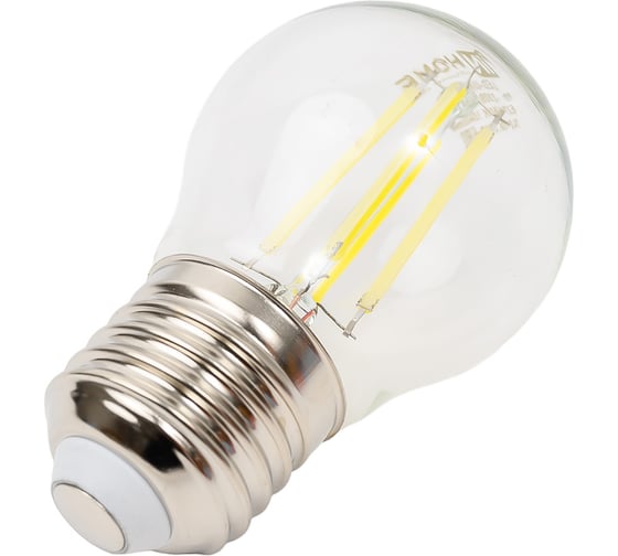Лампа IN HOME СД LED-ШАР-deco 9 Вт, 230 В, Е27 6500 К, 1040 Лм, прозрачная 4690612036441