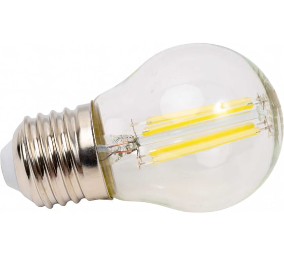 Лампа IN HOME СД LED-ШАР-deco 9 Вт, 230 В, Е27 6500 К, 1040 Лм, прозрачная 4690612036441