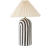 Настольный светильник Bergenson Bjorn Stripel, 30х30x44 см, черный/белый BB0000184