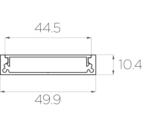 Комплект алюминиевого профиля LEDCRAFT с экраном и заглушками LC-LP1050M44-3 1627000068
