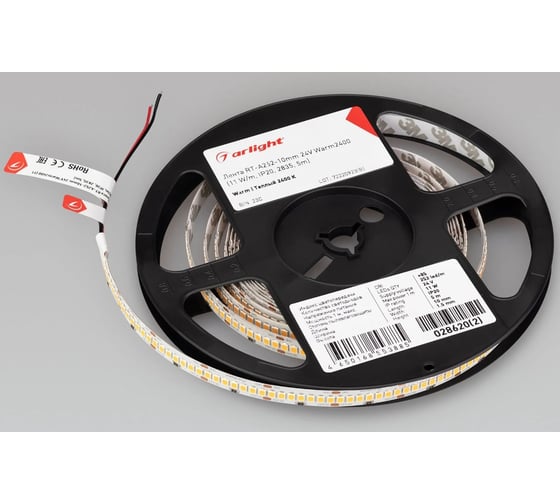 Светодиодная лента Arlight RT-A252-10mm, 24V, Warm2400 5м 028620(2)