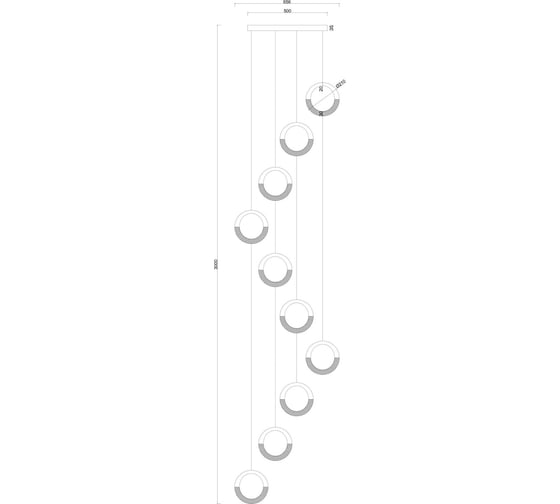 Подвесная люстра ARTE LAMP montana A7777SP-10GO