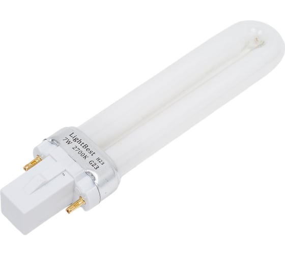 Люминесцентная лампа LightBest LBL S 71019 7W 2700K G23 701071019