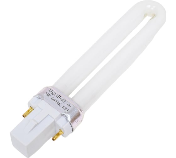 Люминесцентная лампа LightBest LBL S 71028 7W 6400K G23 701071028