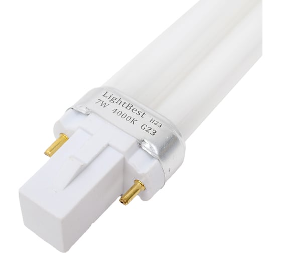 Люминесцентная лампа LightBest LBL S 71025 7W 4000K G23 701071025