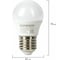 Светодиодная лампа SONNEN 5 Вт, цоколь E27, шар, теплый белый свет, LED G45-5W-2700-E27, 453699 5
