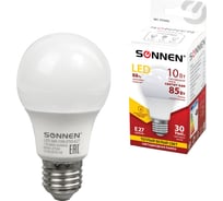 Светодиодная лампа SONNEN 10 Вт, цоколь Е27, 453695
