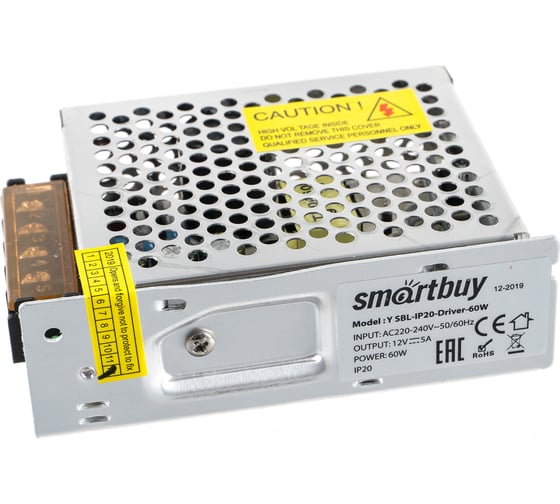 Драйвер Smartbuy LED IP20 60W для LED ленты SBL-IP20-Driver-60W