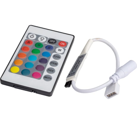 Контроллер RGB с инфракрасным пультом Smartbuy Mini 5/24 Вт,2А SBL-RGB-Mini