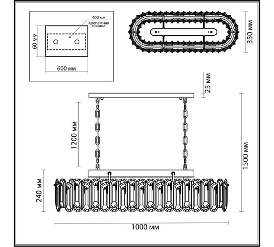Люстра ODEON LIGHT E14 12*40W BULLON 5069/12