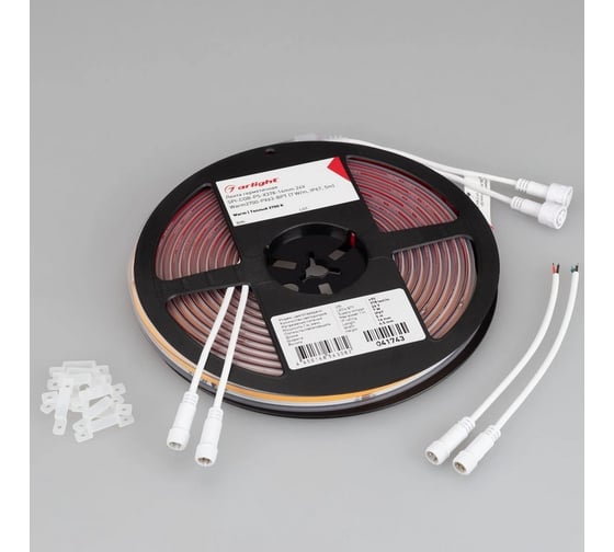 Светодиодная герметичная лента Arlight SPI-COB-PS-X378-14mm 24V Warm2700-PX63-BPT 5м 041743