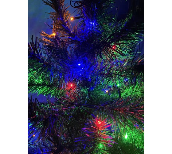 Гирлянда ЭРА ENIN5M LED, Нить, 5 м, мультиколор, 8 режимов, 220V, IP20 Б0041892
