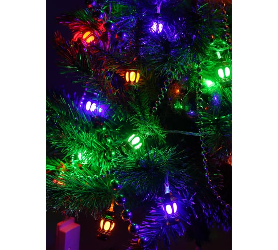 Гирлянда ЭРА ENIN3F Фонарики, LED, Нить, 3 м, мультиколор, 220V, IP20 Б0041897