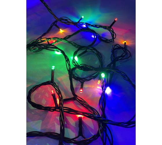 Гирлянда ЭРА ENIN10M LED, Нить, 10 м, мультиколор 8 режимов, 220V, IP20 Б0041893