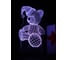Светодиодный ночник 3d светильник PALMEXX led rgb 7 цветов (медвежонок в шапке) PX/LAMP-001 1