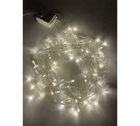 Гирлянда ЭРА ENIN10B LED Нить, 10 м, теплый свет, 8 режимов, 220V, IP20 Б0041894
