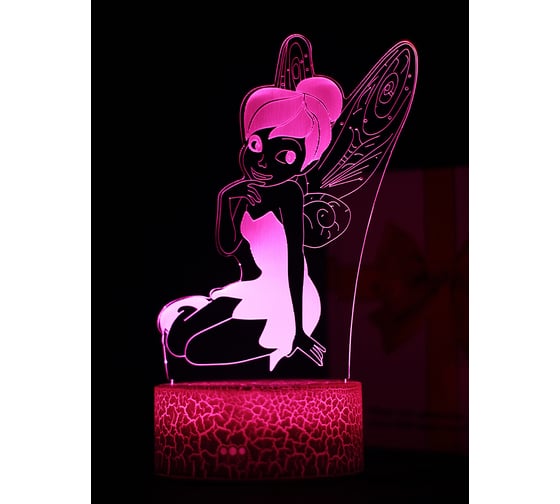 Светодиодный ночник 3d светильник PALMEXX led rgb 7 цветов (фея) PX/LAMP-002